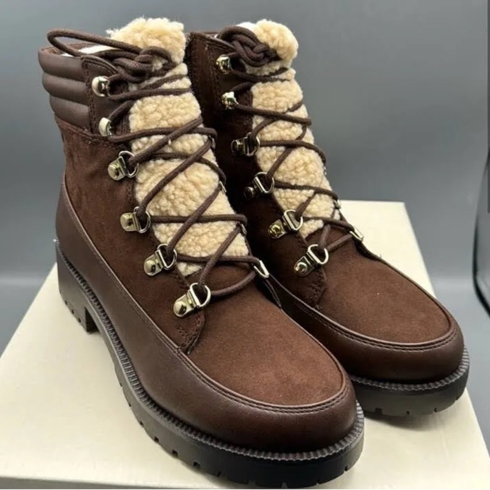 Style & Co. Brown Lace-Up Boots